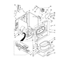 Whirlpool 7MLGR7620MW1 cabinet parts diagram