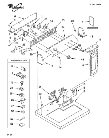Top and console parts