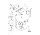 Whirlpool 8BLGR5636JQ1 top and console parts diagram