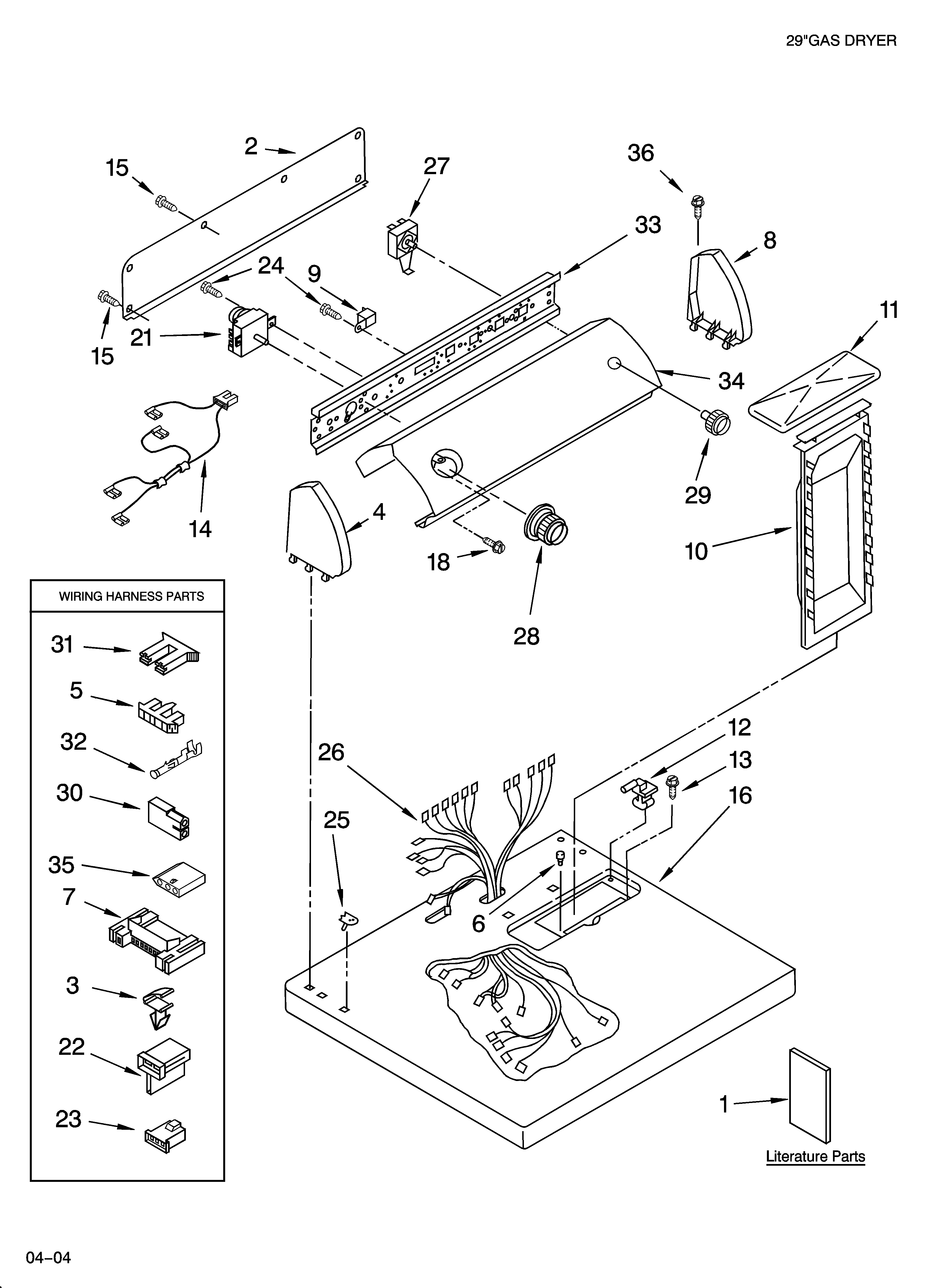 Top and console parts