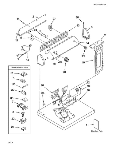 Top and console parts