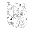 Whirlpool 8BLGR5636JQ1 cabinet parts diagram