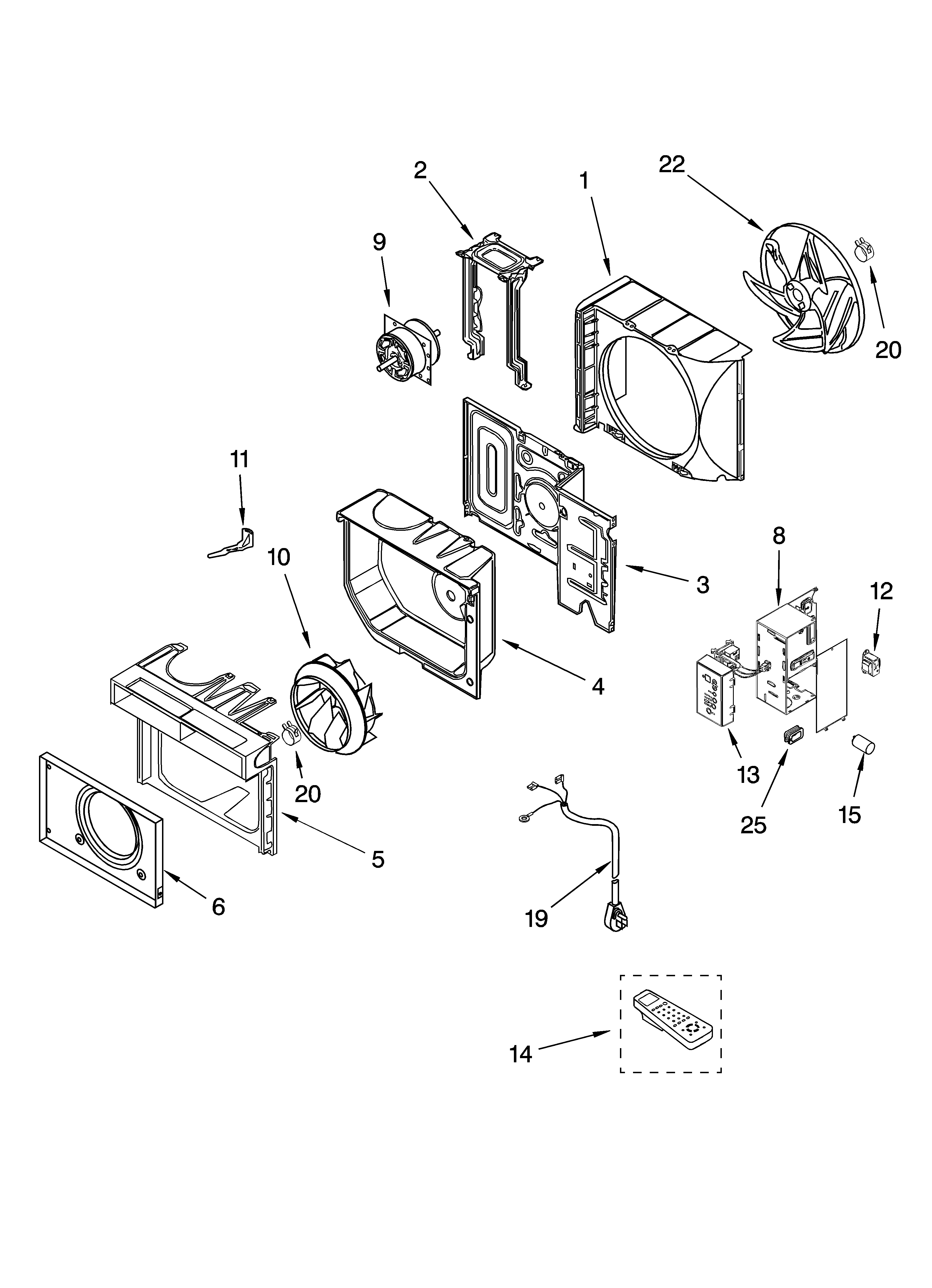 Airflow and control parts