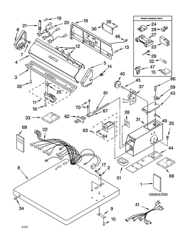 Top and console parts