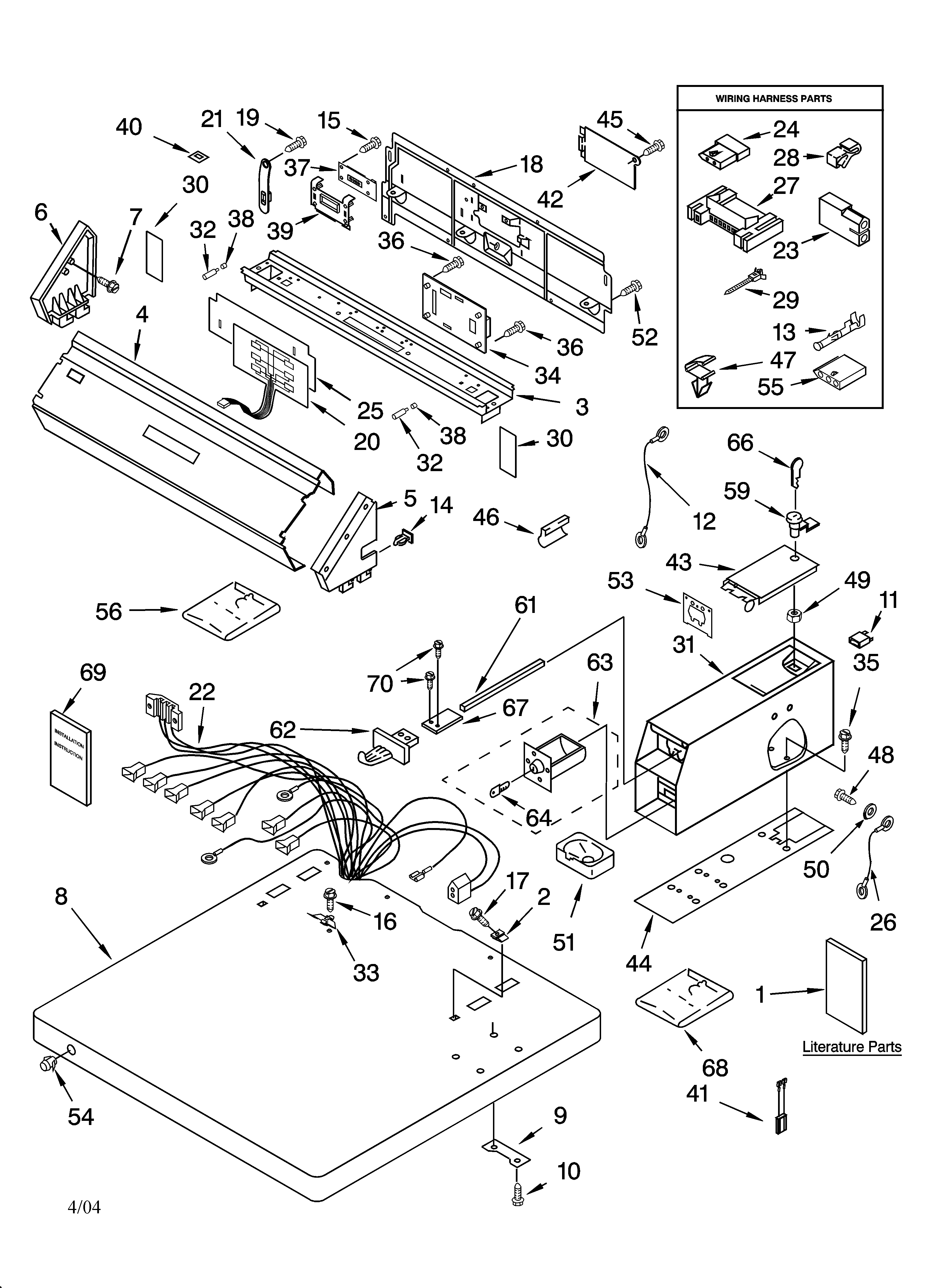 Top and console parts
