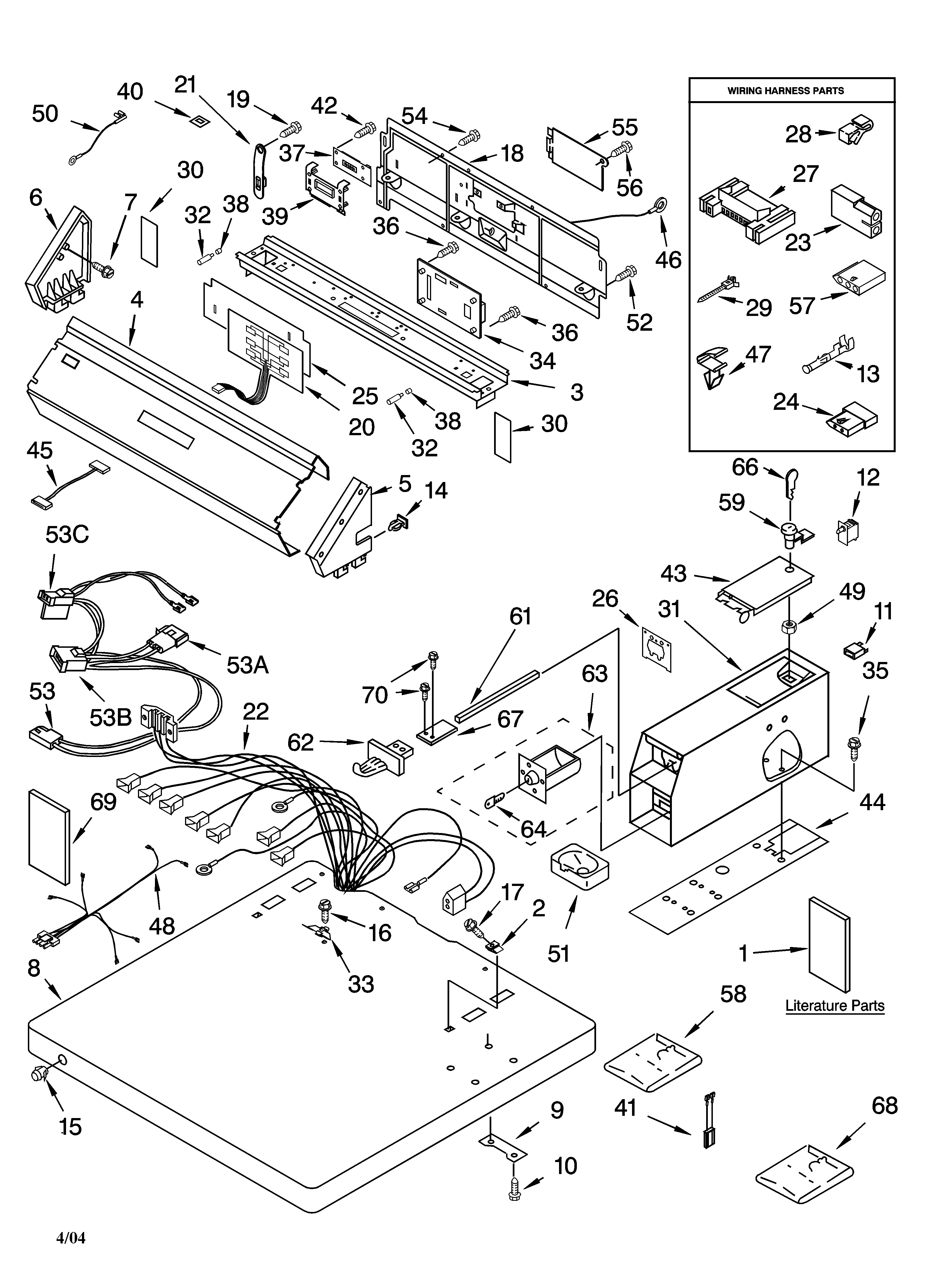 Top and console parts