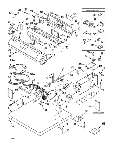 Top and console parts