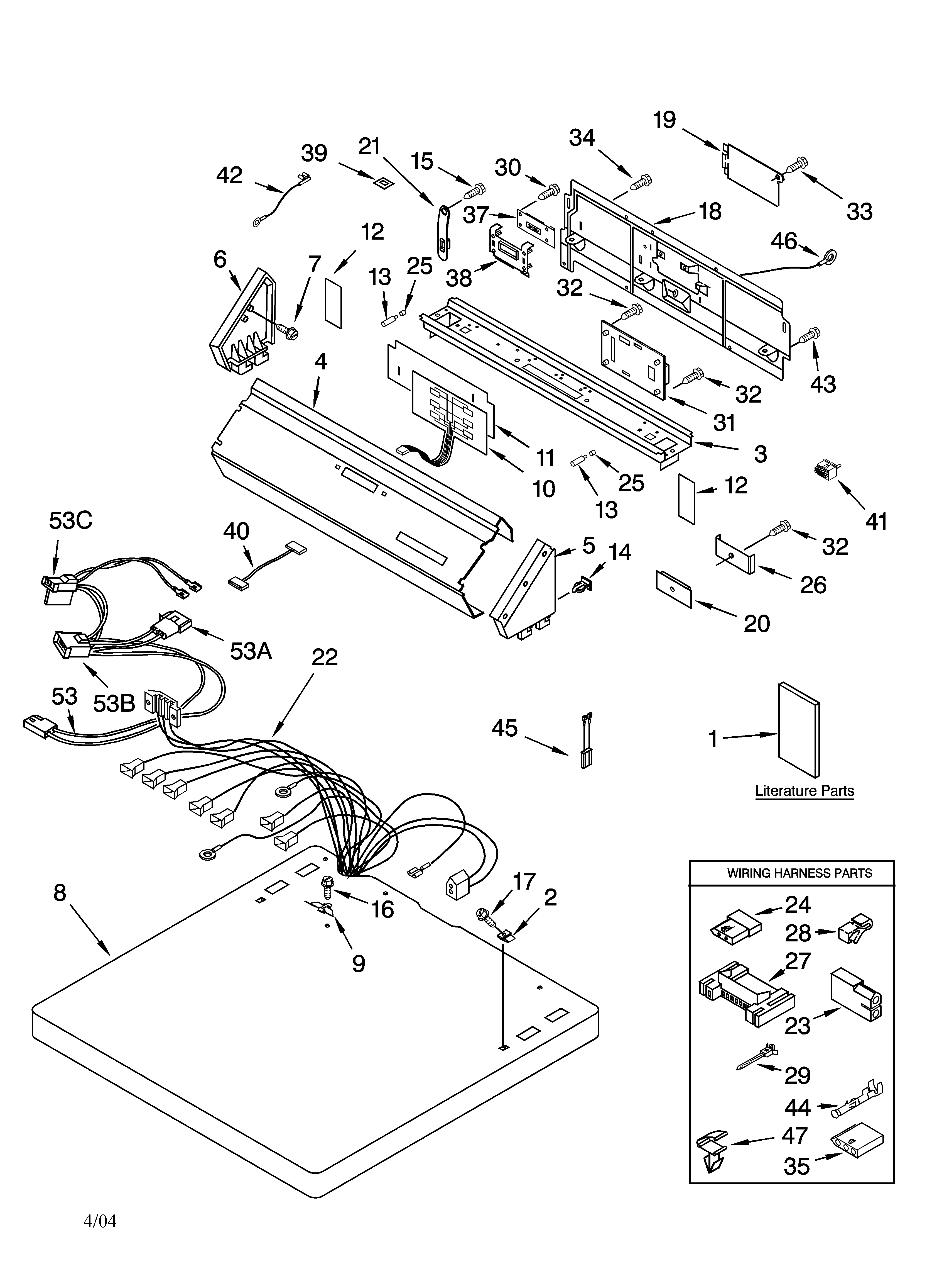 Top and console parts