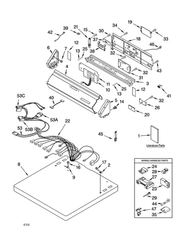 Top and console parts