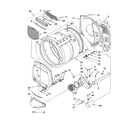 Whirlpool CGE2791KQ2 bulkhead parts and optional parts (not included) diagram