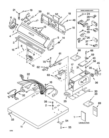 Top and console parts
