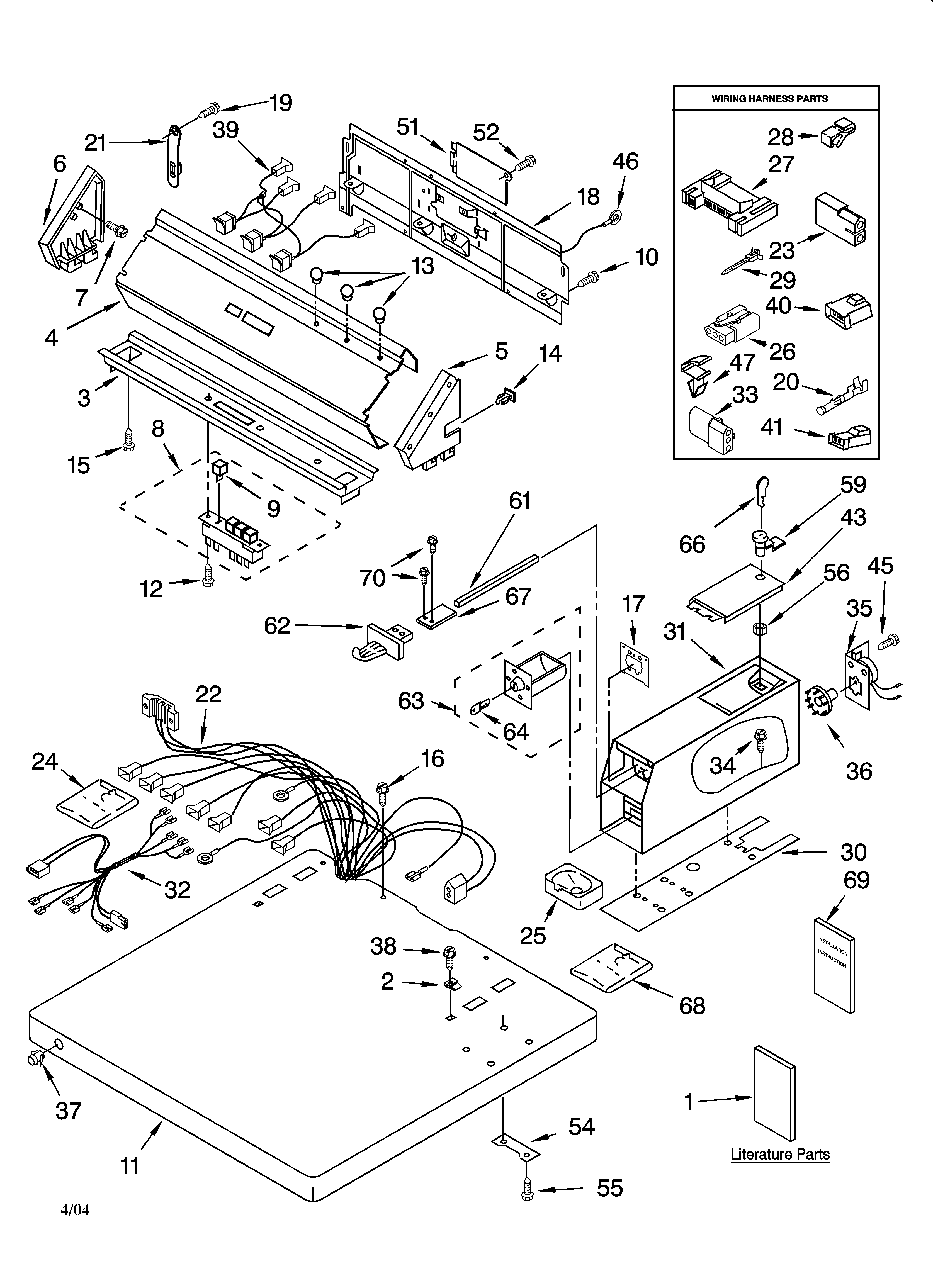 Top and console parts