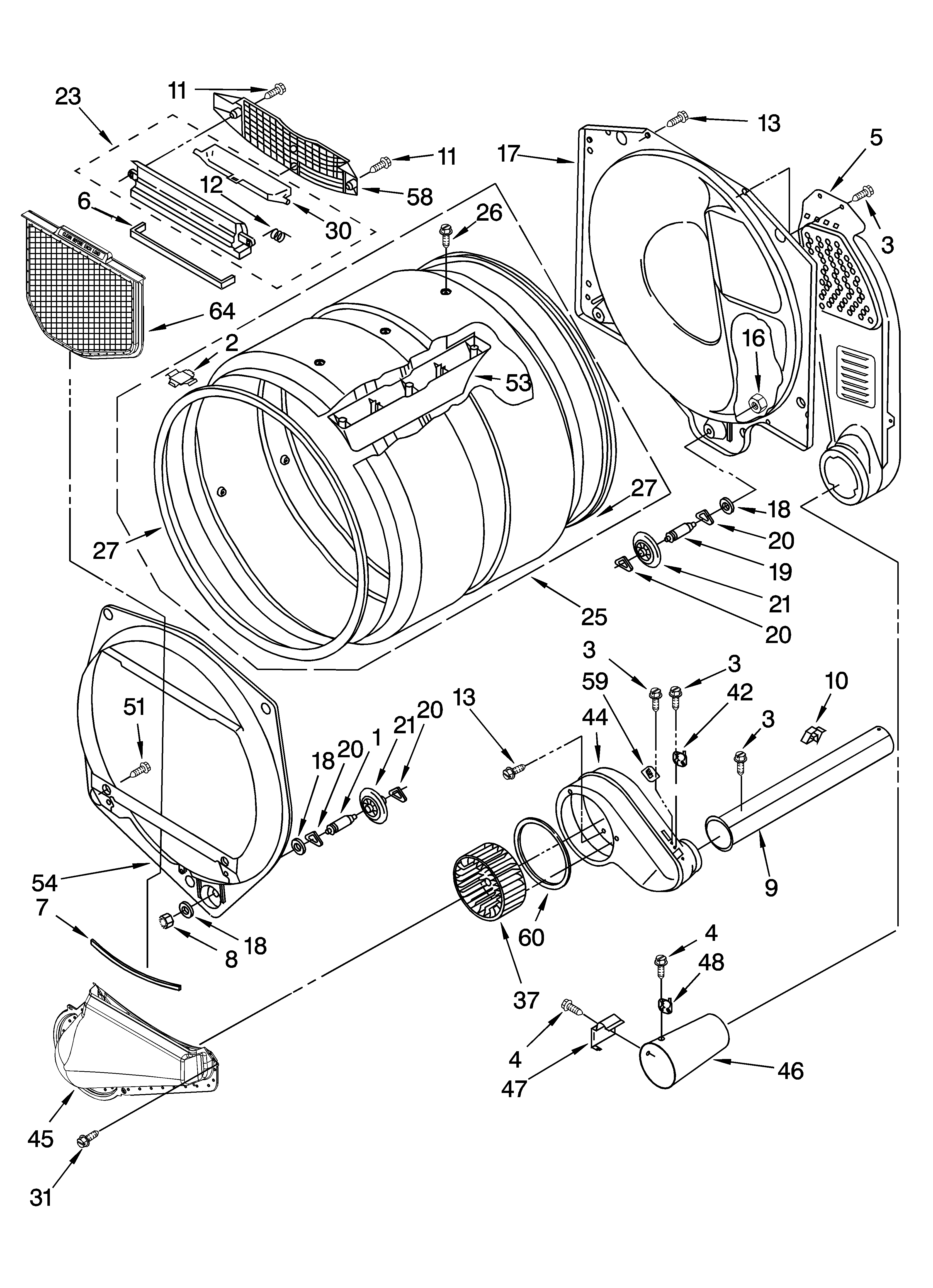 Bulkhead parts and optional parts (not included)