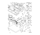 Whirlpool CGP2761KQ2 top and console parts diagram