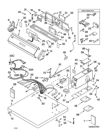 Top and console parts