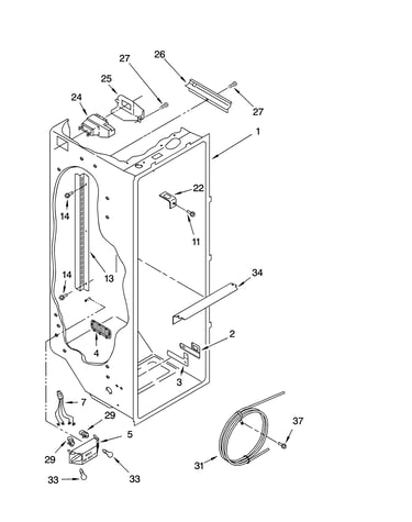 Refrigerator liner parts