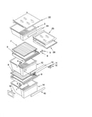 Refrigerator shelf parts