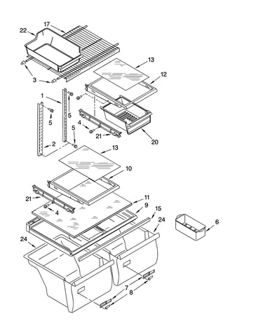 Shelf parts