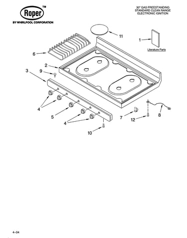 Cooktop parts