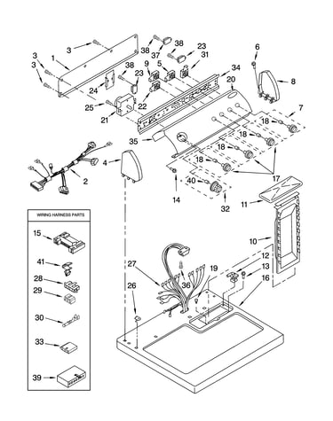 Top and console parts