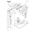 Whirlpool GGW9878PG0 top and console parts diagram