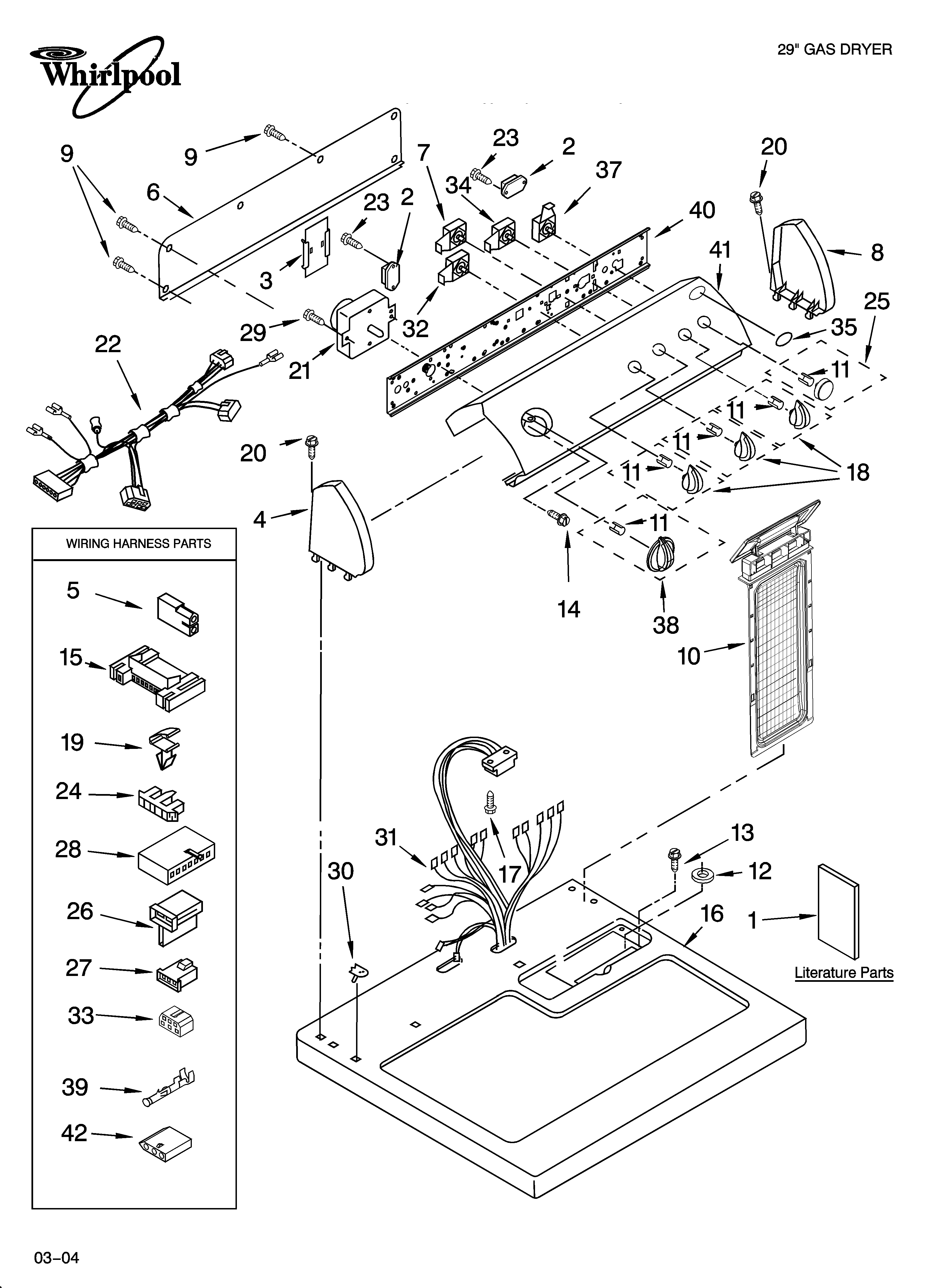 TOP AND CONSOLE PARTS