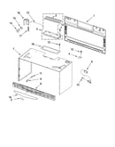 Cabinet and installation parts