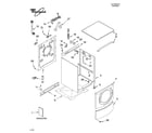 Whirlpool GHW9250MQ2 top and cabinet parts diagram