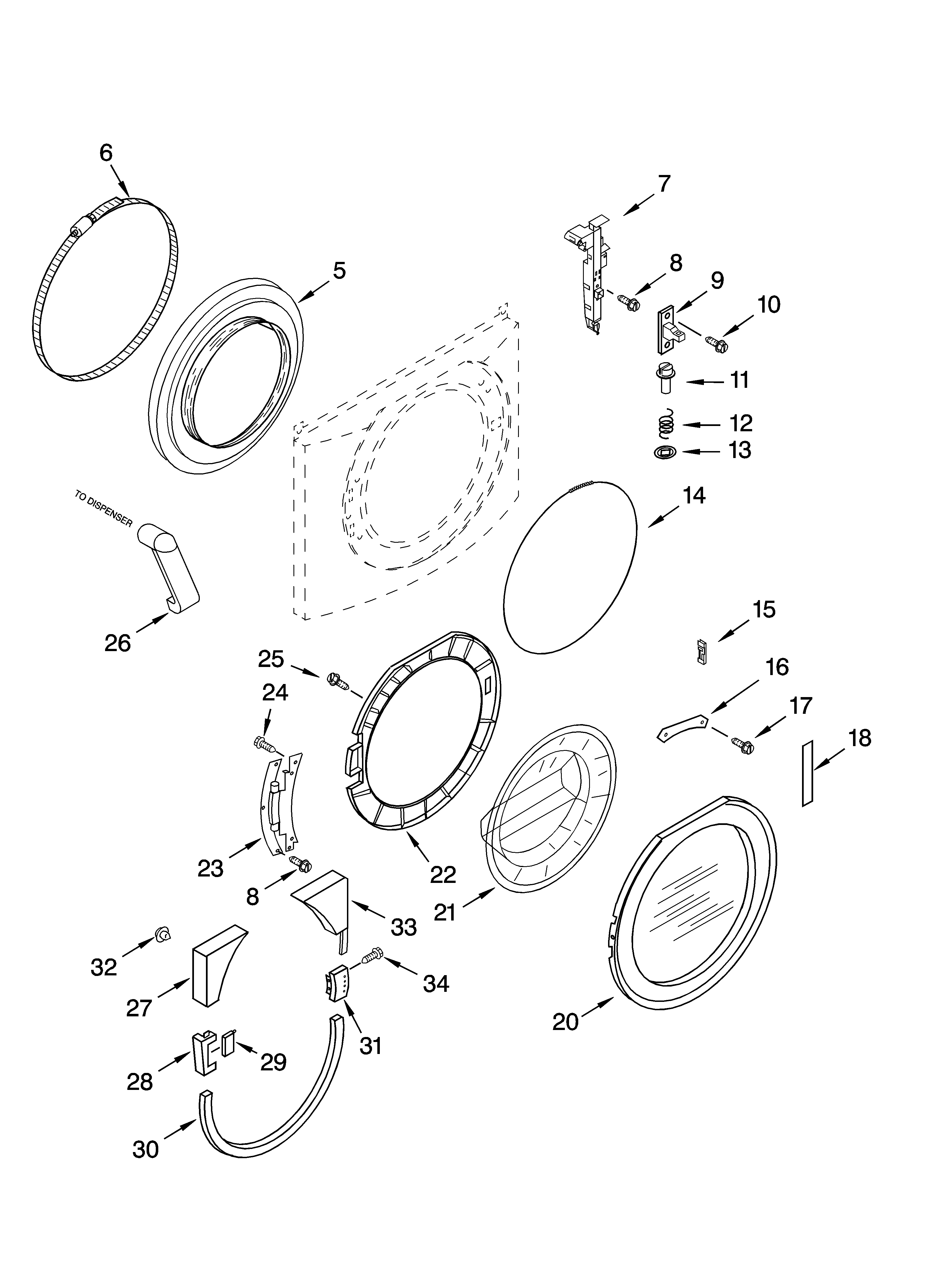 DOOR AND LATCH PARTS