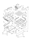 Evaporator ice cutter grid and water parts