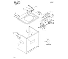 Whirlpool GST9679PW0 top and cabinet parts diagram
