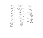 Whirlpool GST9679PG0 wiring harness parts diagram