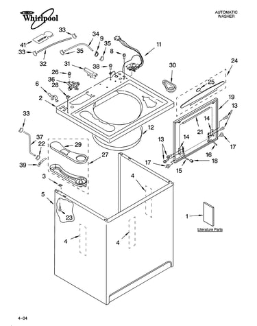 Top and cabinet parts