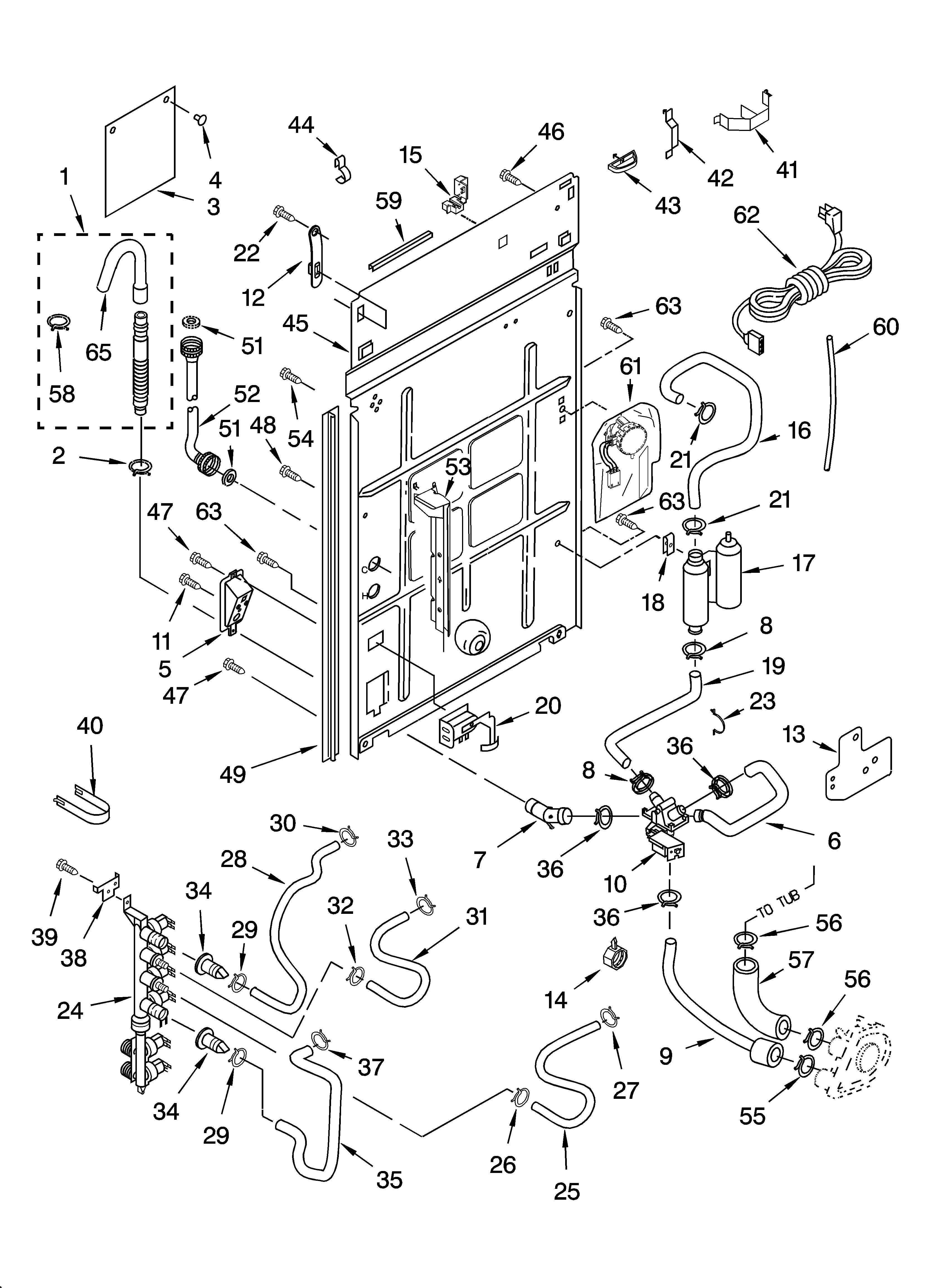 Rear panel parts