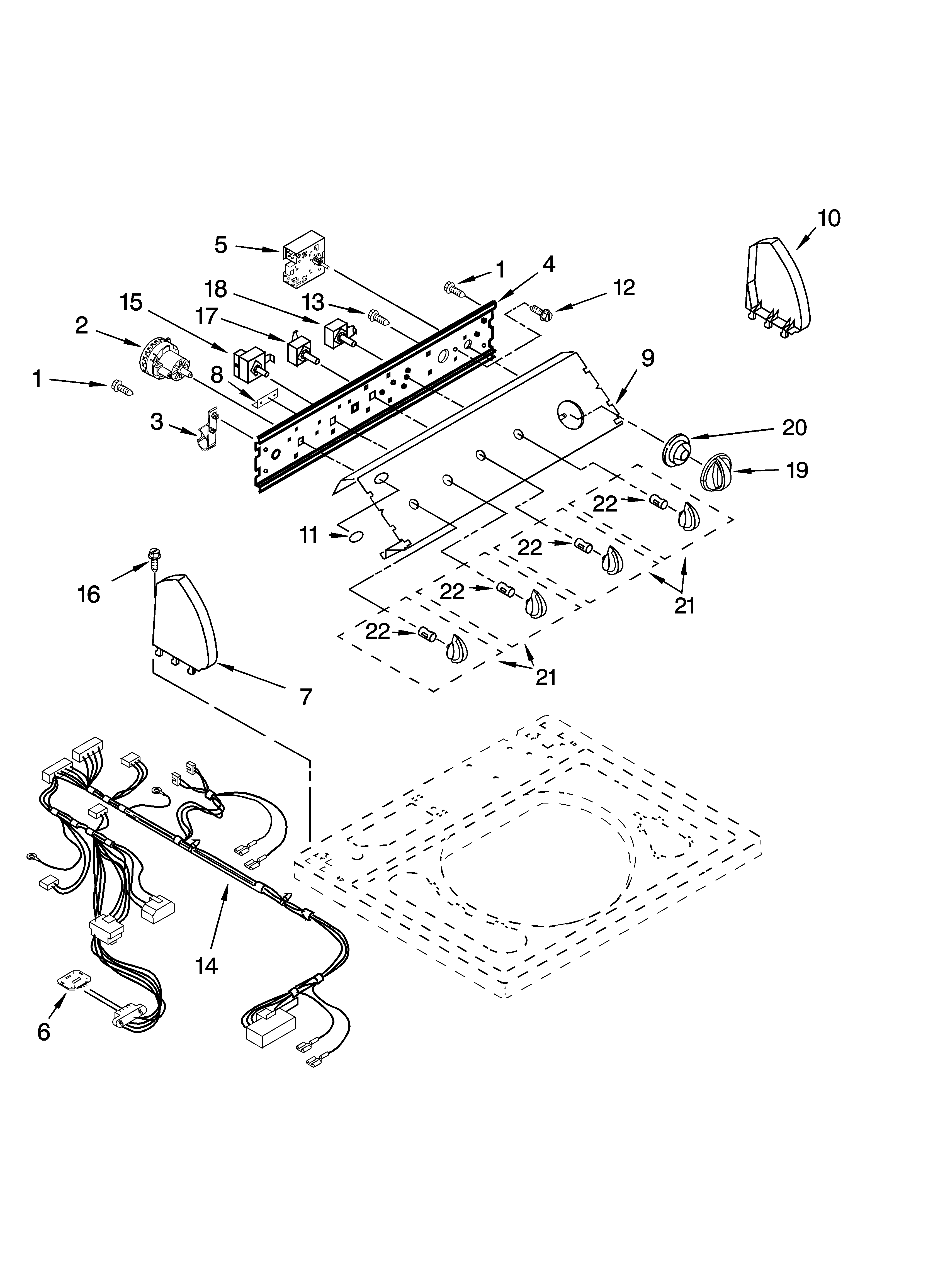Control panel parts