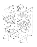 Evaporator, ice cutter grid and water parts