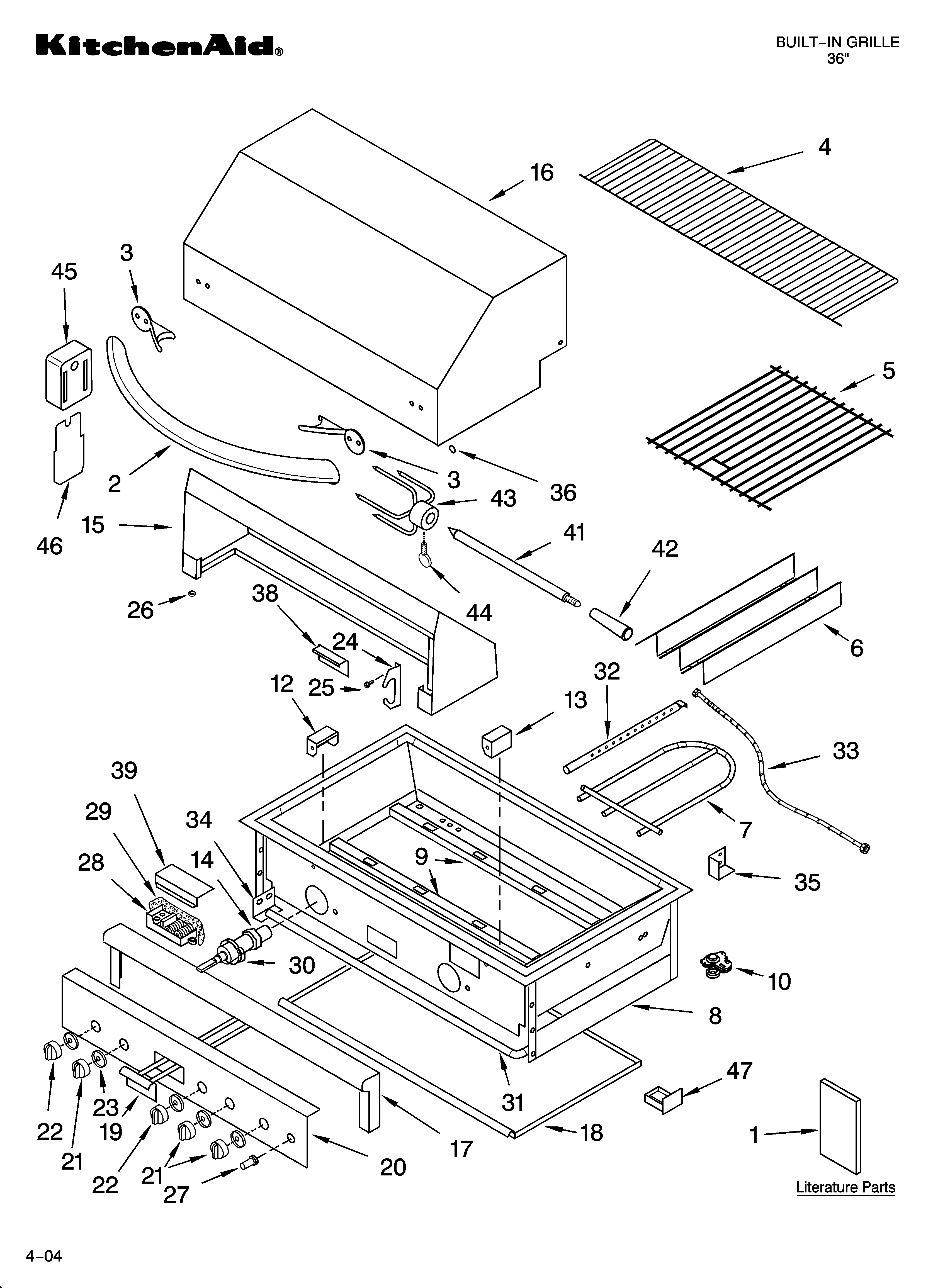 Grille parts