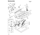 KitchenAid KEYS850LQ1 top and console parts diagram