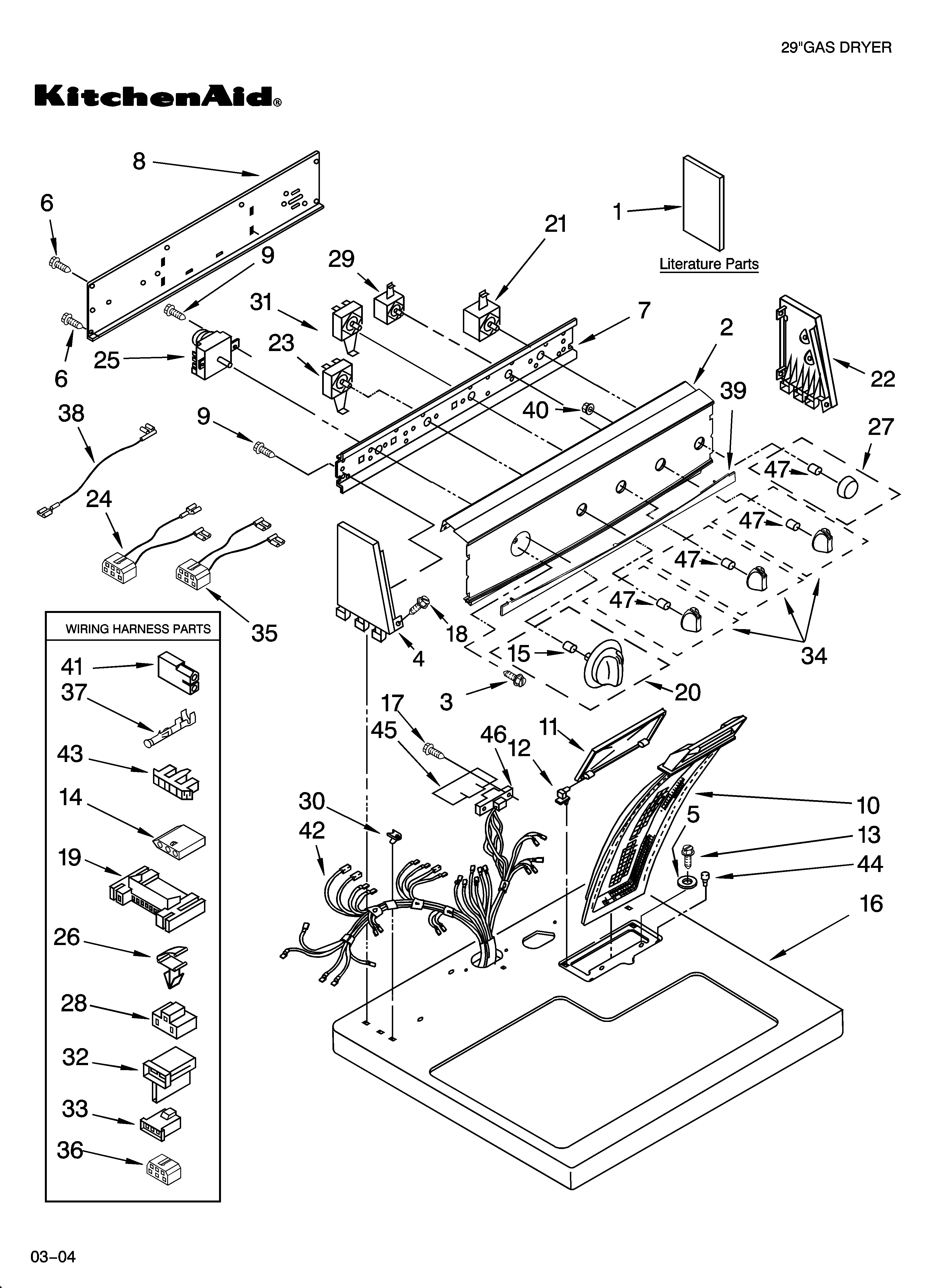 Top and console parts