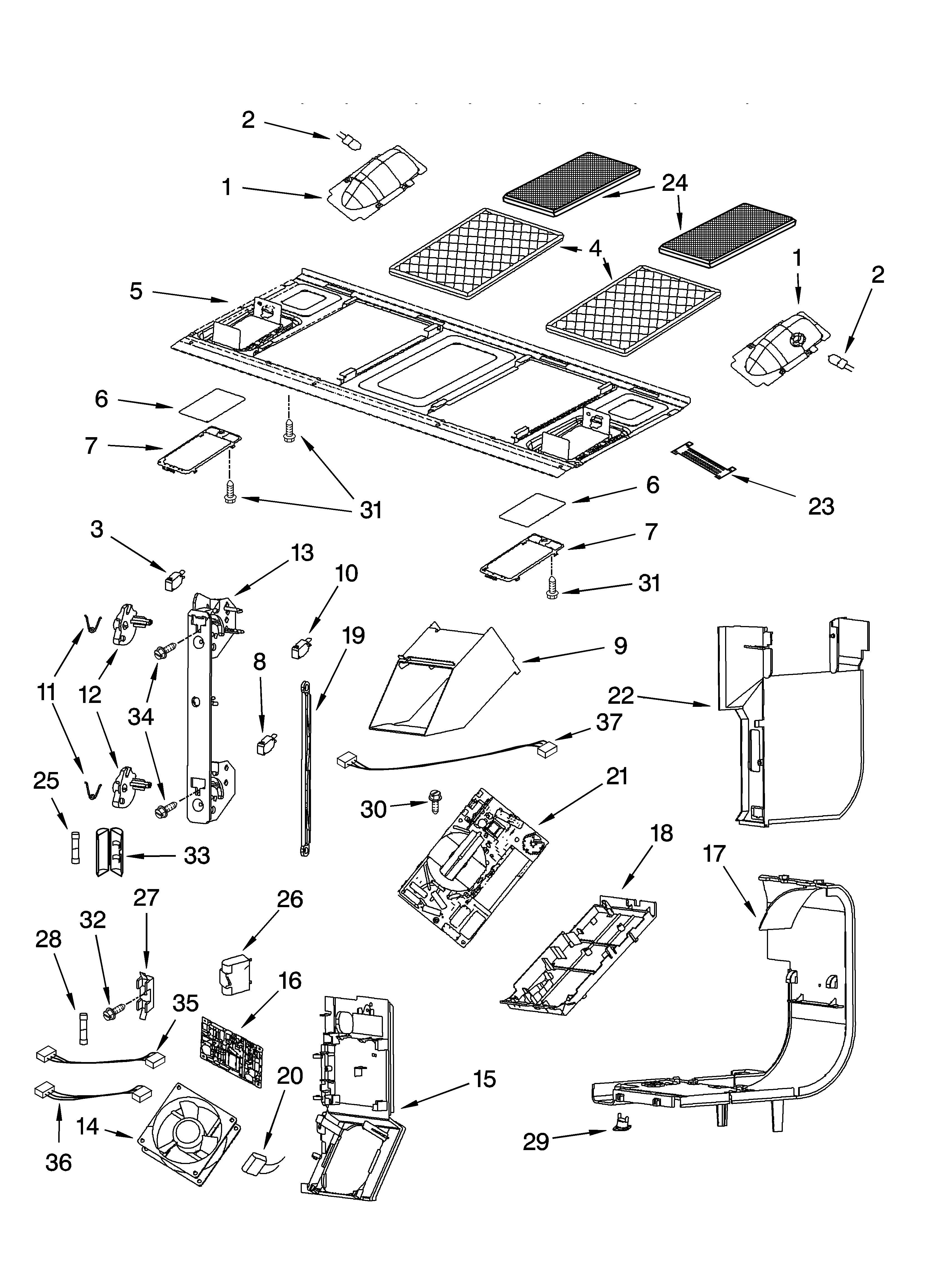 INTERIOR AND VENTILATION PARTS