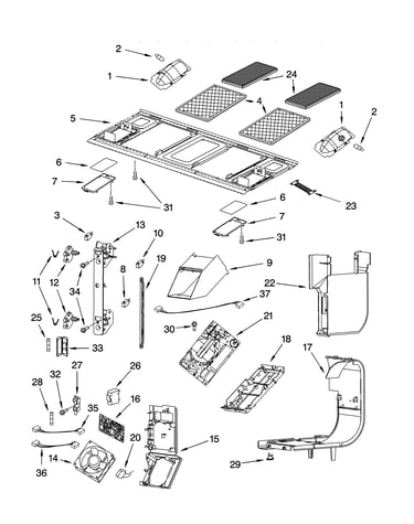 Interior and ventilation parts