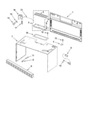 Cabinet and installation parts