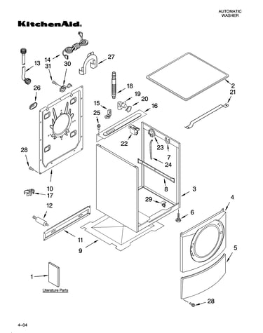 Top and cabinet parts