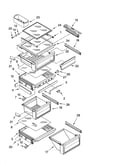Refrigerator shelf parts
