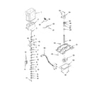 KitchenAid KSRA25CNBL00 motor and ice container parts diagram
