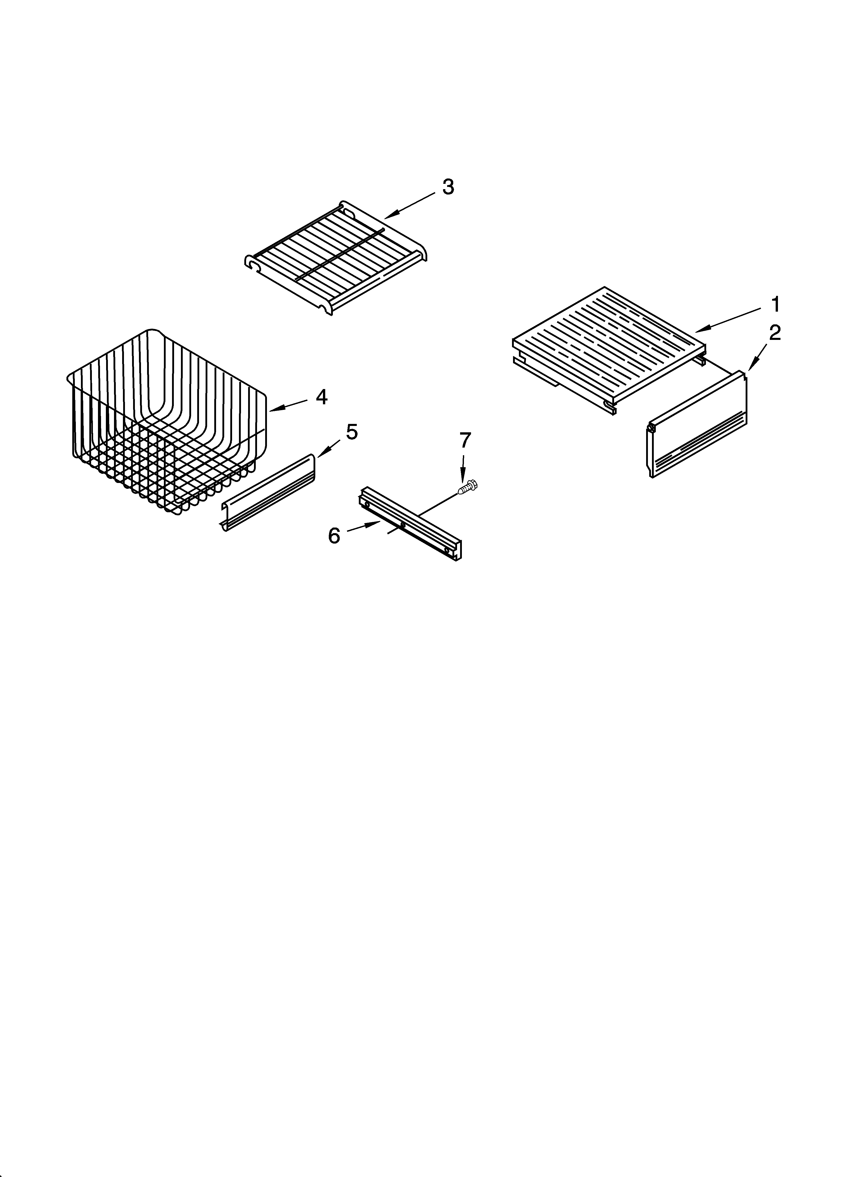 Freezer shelf parts