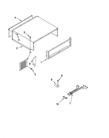 Top grille and unit cover parts