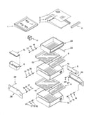 Refrigerator shelf parts
