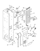 Freezer liner and air flow parts