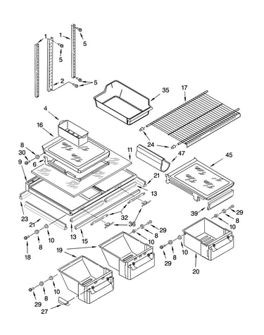 Shelf parts